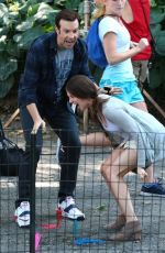 ALISON BRIE on the Set of Sleeping with Other People in New York