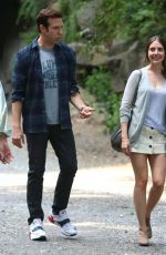 ALISON BRIE on the Set of Sleeping with Other People in New York