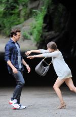 ALISON BRIE on the Set of Sleeping with Other People in New York