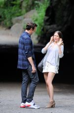 ALISON BRIE on the Set of Sleeping with Other People in New York