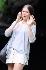 ALISON BRIE on the Set of Sleeping with Other People in New York