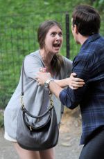 ALISON BRIE on the Set of Sleeping with Other People in New York