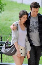 ALISON BRIE on the Set of Sleeping with Other People in New York