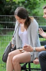ALISON BRIE on the Set of Sleeping with Other People in New York