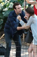 ALISON BRIE on the Set of Sleeping with Other People in New York