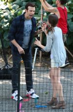 ALISON BRIE on the Set of Sleeping with Other People in New York