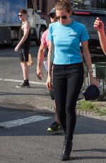 ALLISON WILLIAMS on the Set of Girls in Brooklyn