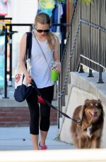 AMANDA SEYFRIED Walks Her Dog in Williamstown