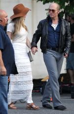 AMBER HEARD on the Set of Black Mass in Lynn