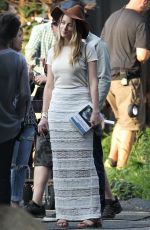 AMBER HEARD on the Set of Black Mass in Lynn