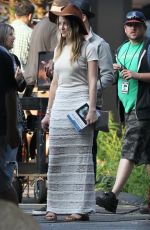 AMBER HEARD on the Set of Black Mass in Lynn