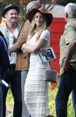 AMBER HEARD on the Set of Black Mass in Lynn