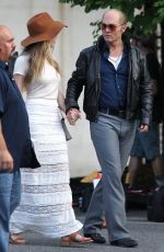 AMBER HEARD on the Set of Black Mass in Lynn