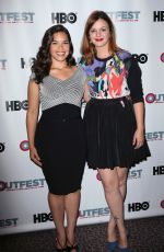 AMBER YAMBLYN and AMERICA FERRERA at X/Y Screening in Los Angeles