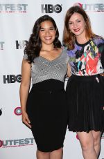 AMBER YAMBLYN and AMERICA FERRERA at X/Y Screening in Los Angeles