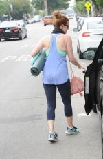 AMY ADAMS Leaves Yoga Class in Los Angeles