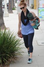 AMY ADAMS Leaves Yoga Class in Los Angeles