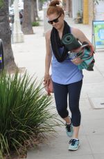 AMY ADAMS Leaves Yoga Class in Los Angeles