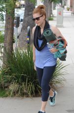AMY ADAMS Leaves Yoga Class in Los Angeles