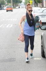 AMY ADAMS Leaves Yoga Class in Los Angeles