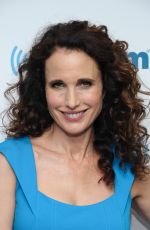 ANDIE MACDOWELL at SiriusXM Studios in New York