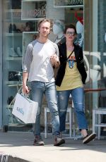 ANNE HATHAWAY Out and About in Beverly Hills