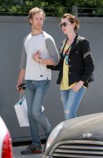 ANNE HATHAWAY Out and About in Beverly Hills