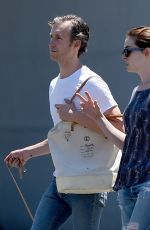 ANNE HATHAWAY Walks Her Dogs in Brooklyn