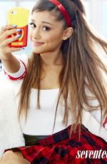 ARIANA GRANDE in Seventeen Magazine, September 2014 Issue