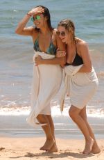 ASHLEY BENSON and SHAY MITCHELL in Bikinis at a Beach in Maui