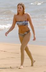 ASHLEY BENSON in Bikini at a Beach in Hawaii