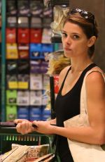 ASHLEY GREENE in Tights Shopping at Bristol Farms in West Hollywood
