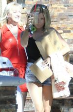 ASHLEY TISDALE Leaves Her Moms House in Toluca Lake