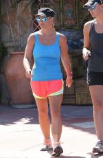 BRITNEY SPEARS in Shorts and Tank Top Hiking in Calabasas