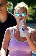 BRITNEY SPEARS Leaves a Gym in Calabasas