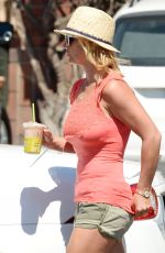 BRITNEY SPEARS Leaves a Starbucks in Westlake Village