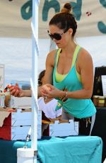 BROOKE BURKE in Tghts at Farmers Market in Malibu