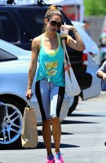 BROOKE BURKE in Tghts at Farmers Market in Malibu