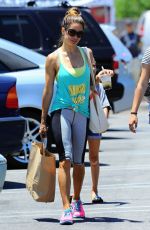 BROOKE BURKE in Tghts at Farmers Market in Malibu