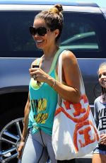 BROOKE BURKE in Tghts at Farmers Market in Malibu