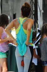 BROOKE BURKE in Tghts at Farmers Market in Malibu