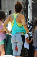 BROOKE BURKE in Tghts at Farmers Market in Malibu