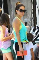 BROOKE BURKE in Tghts at Farmers Market in Malibu