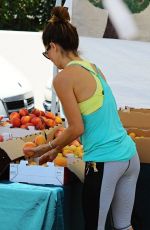 BROOKE BURKE in Tghts at Farmers Market in Malibu