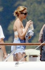 CAMERON DIAZ in Bikini Bottom at a Boat in Italy