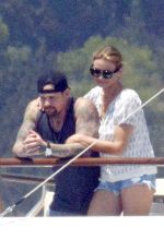 CAMERON DIAZ in Bikini Bottom at a Boat in Italy
