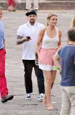 CAMERON DIAZ in Bikini Bottom at a Boat in Italy