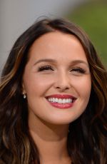 CAMILLA LUDDINGTON on the Set of Extra in Universal City