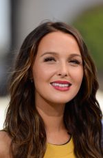 CAMILLA LUDDINGTON on the Set of Extra in Universal City