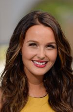 CAMILLA LUDDINGTON on the Set of Extra in Universal City